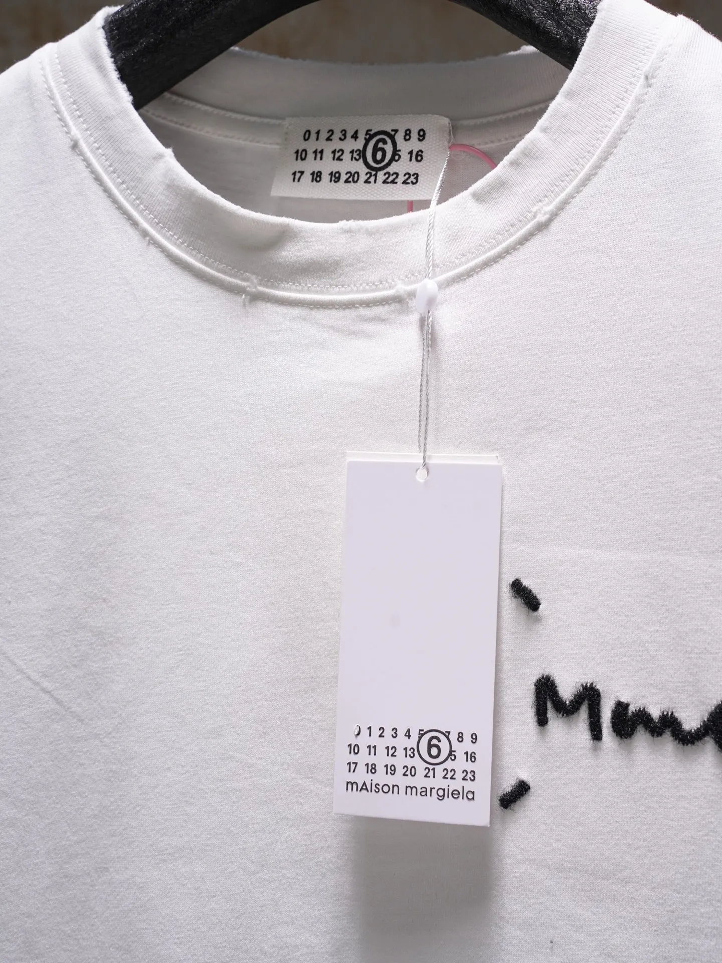 MAISON MARGIELA MM 6 T ， ， ， ， ：Black White Size：S-XL